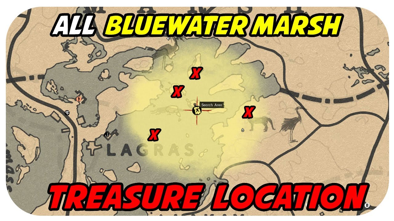 Bluewater Marsh Treasure Map
